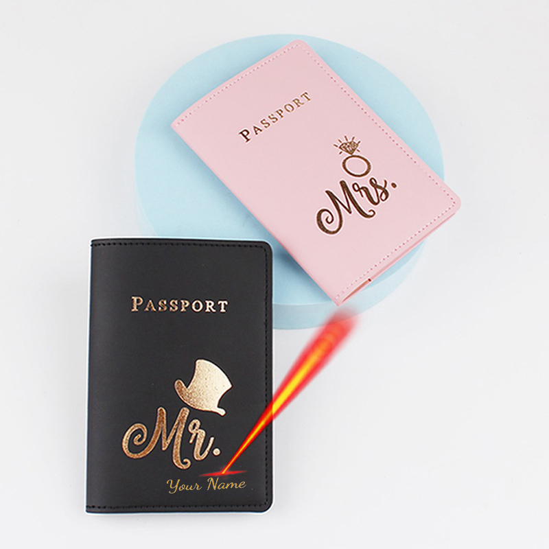 Personalized Name Box - Обложка для паспорта с логотипом Mr/Mrs