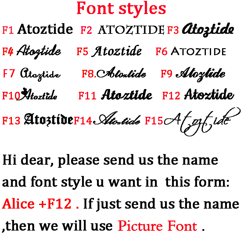Atoztide персонализированные и – обзор и цена Personalized Name Box