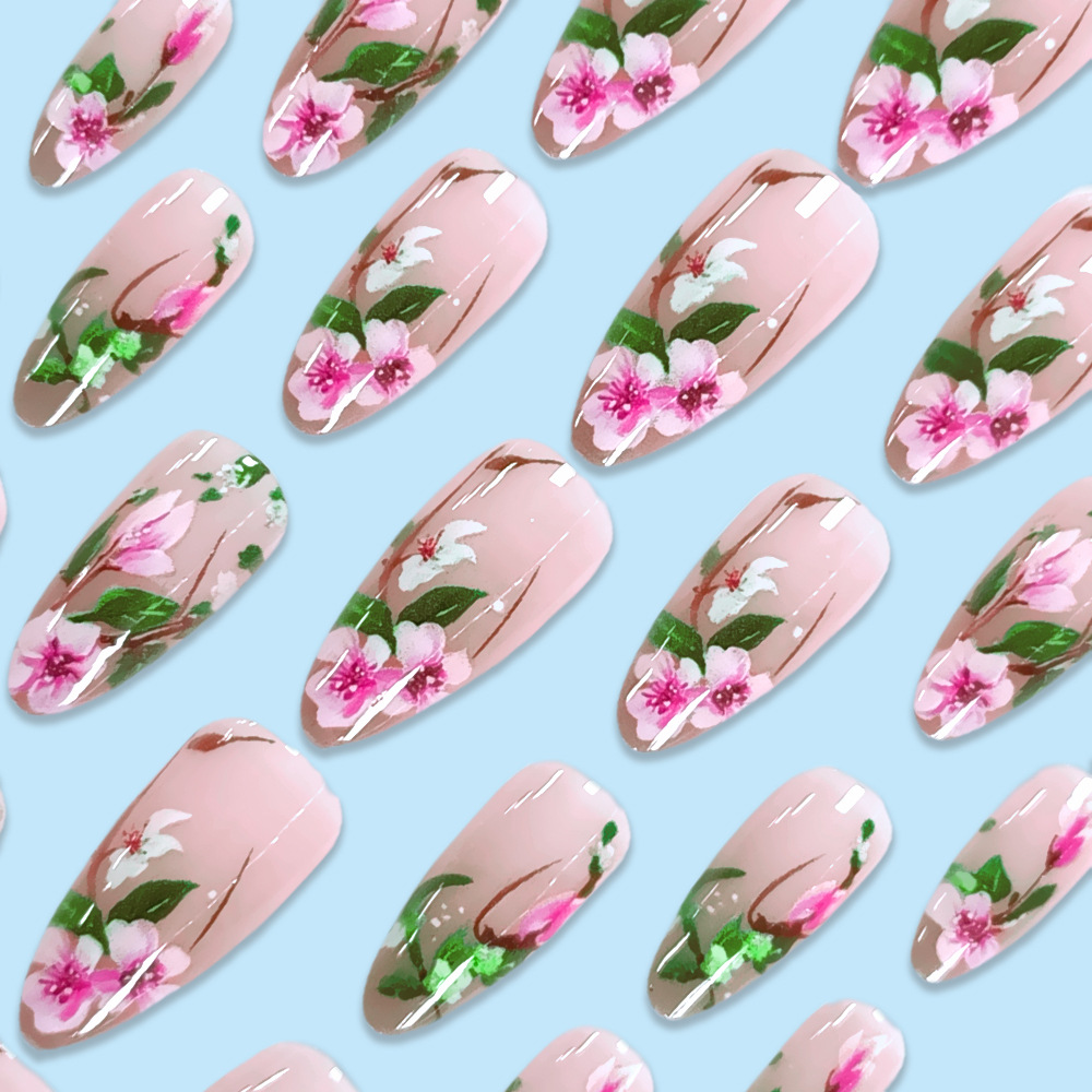 Короткие миндалевидные накладн – обзор и цена Pressed Flower Art